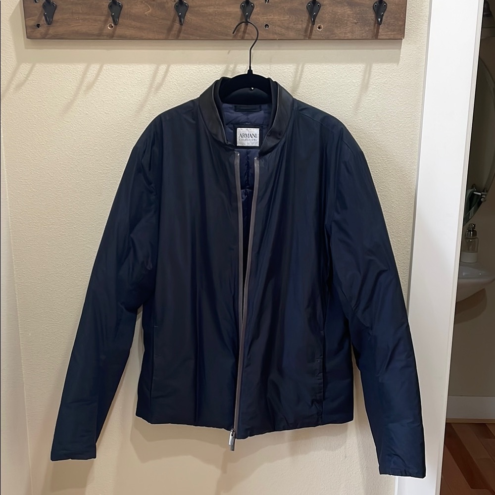 Men’s Armani Down Navy Jacket